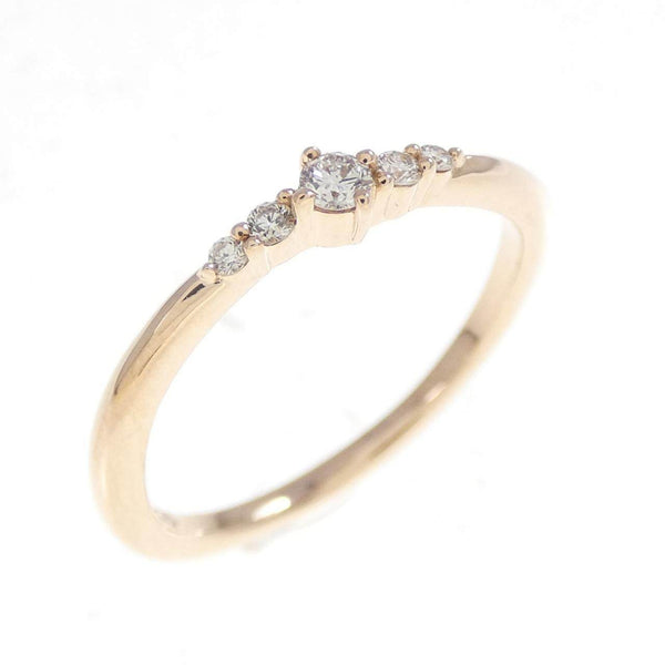 4°C K10 Pink Gold Diamond Ring