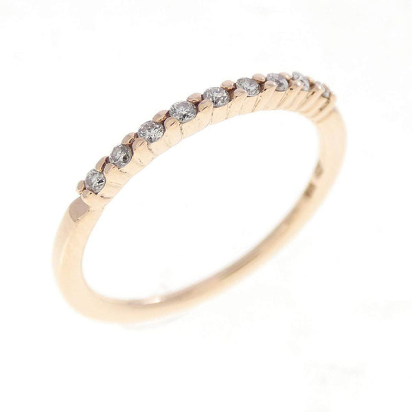 4C K10 Pink Gold Diamond Ring