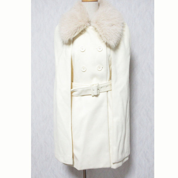 eimy istoire Faux Fur Cape Coat