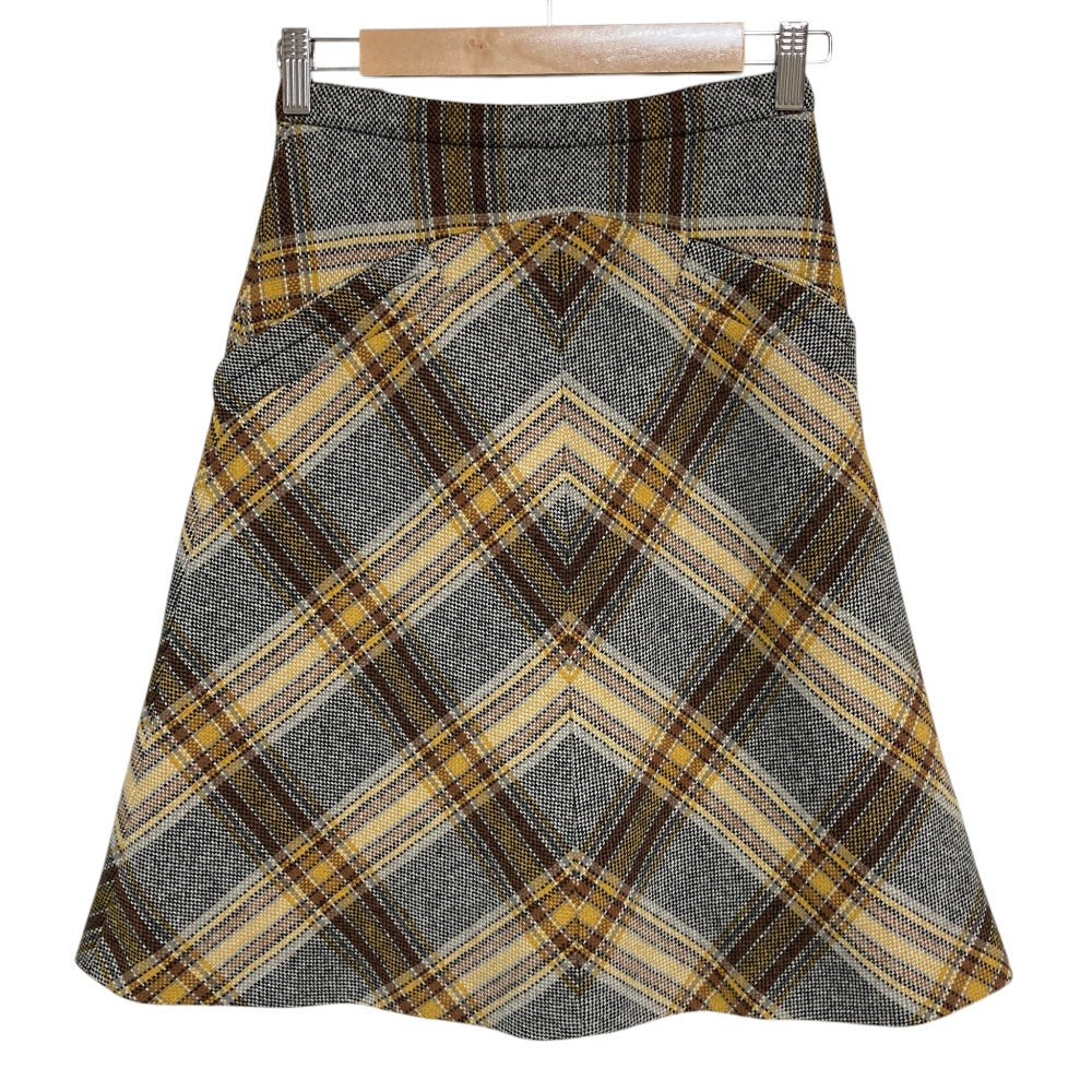 Miu Miu Wool Tweed Flare Skirt