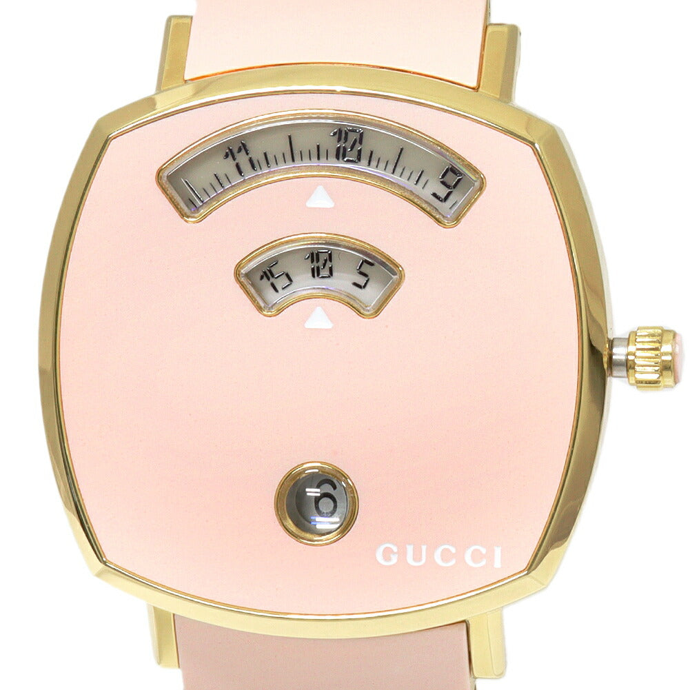 Gucci Pink Dial Grip Watch 157.4