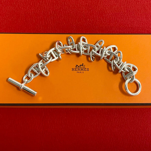 Hermes Tantamar Silver Bracelet