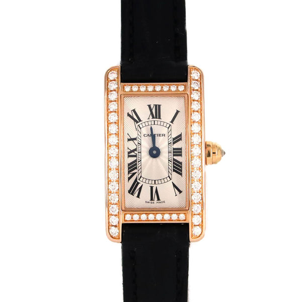 Cartier Mini Tank Americaine Pink Gold Quartz