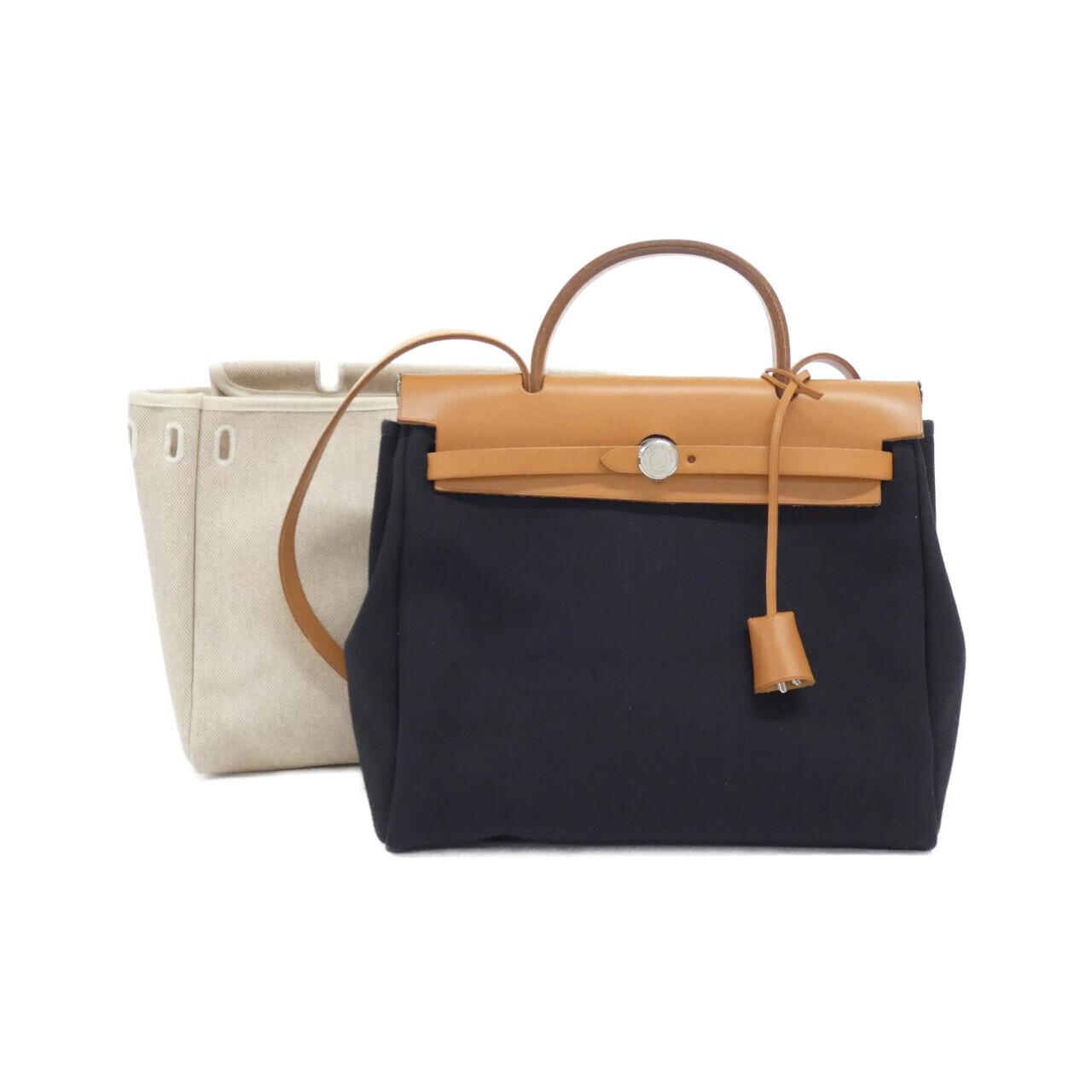 Hermès Herbag PM Toile Ash Bag