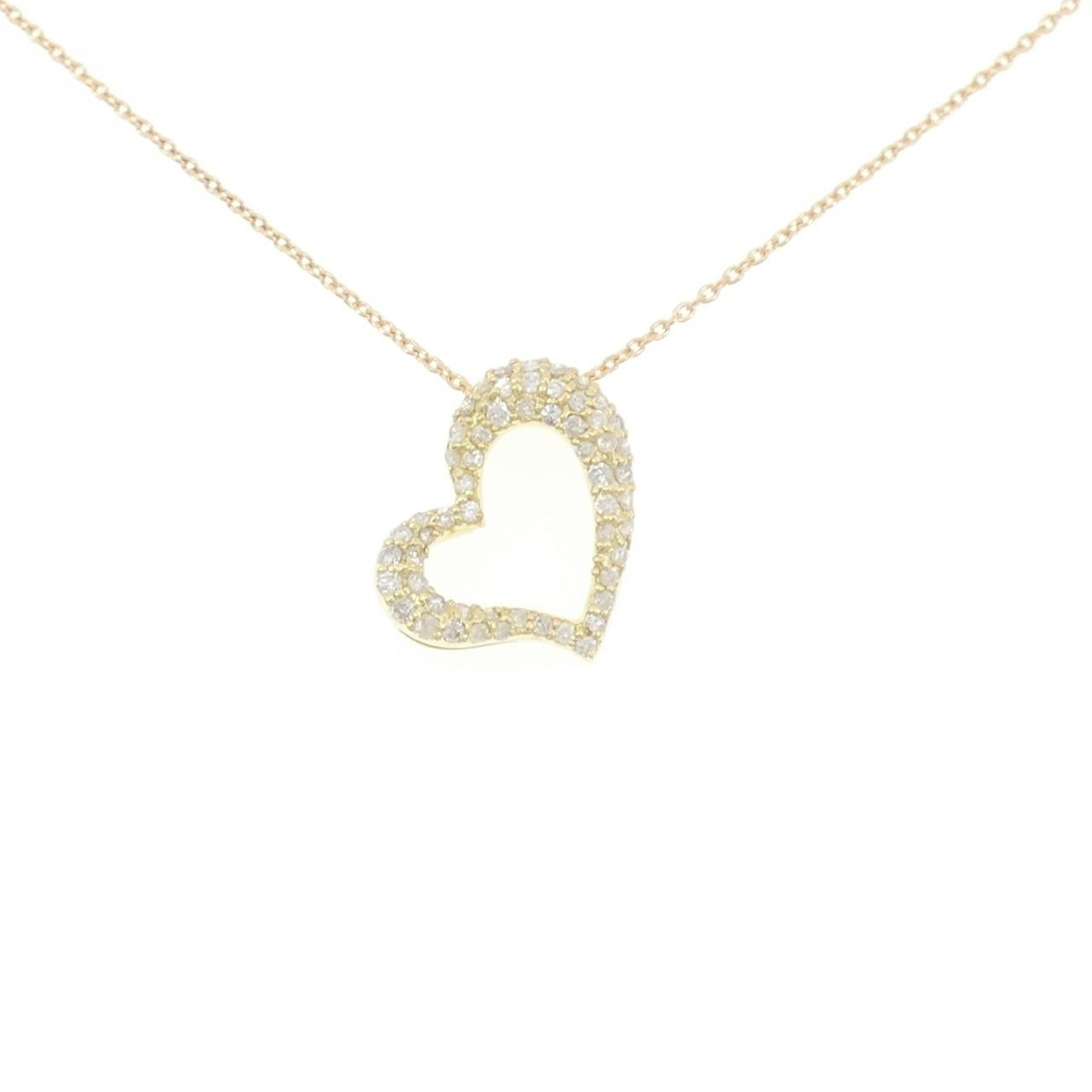 Au750 Heart Diamond Necklace