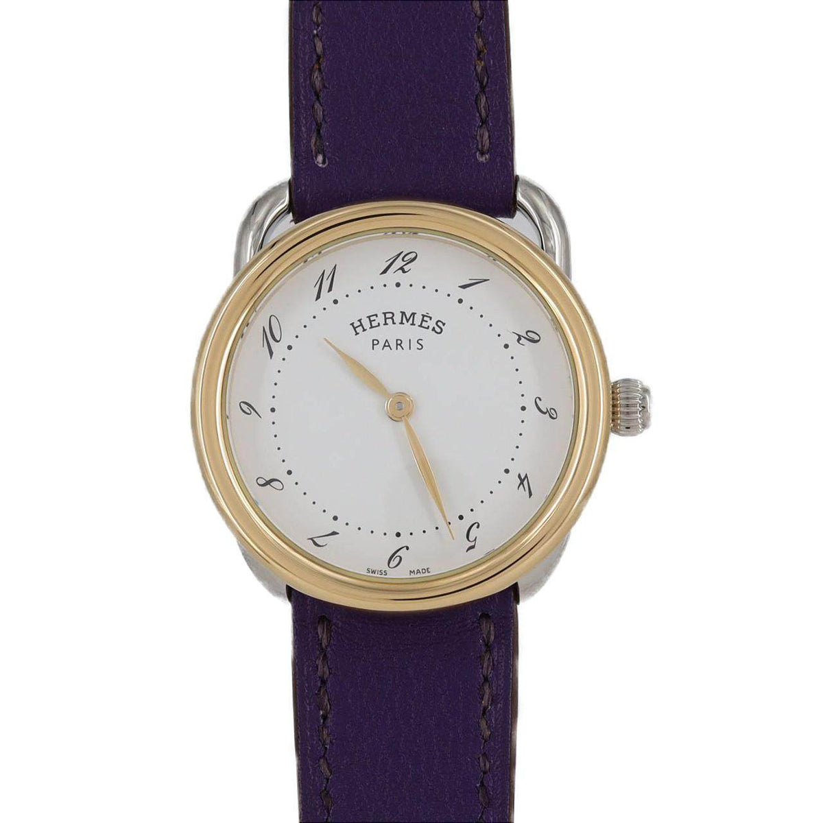 Hermes Arceau Stainless Steel x Gold Plated Quartz Watch