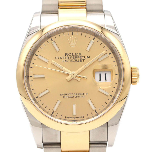 Rolex Datejust Stainless Steel Yellow Gold Automatic
