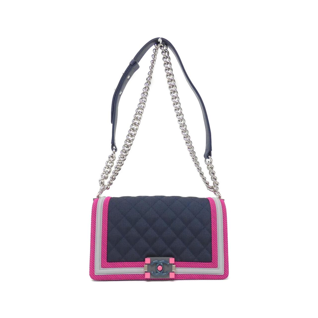 Chanel Boy Chanel Canvas Shoulder Bag