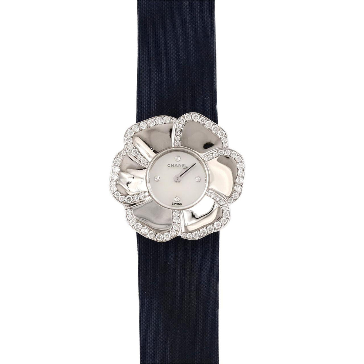Chanel Camelia White Gold Quartz