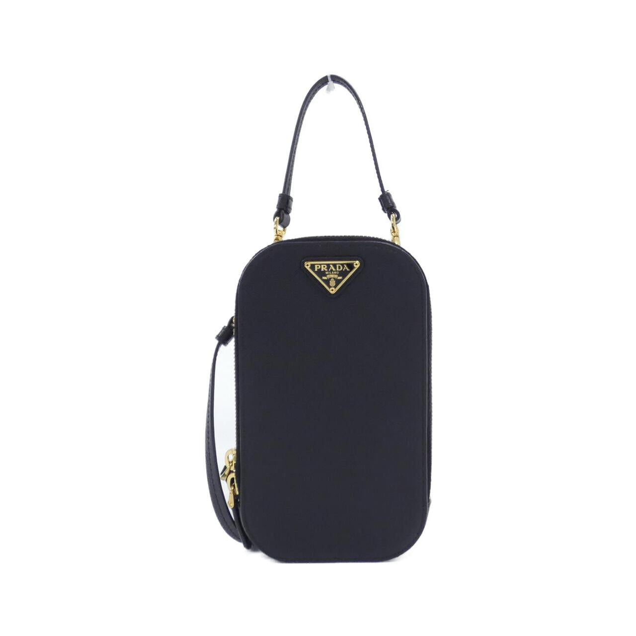 Prada Saffiano Triang Shoulder Bag