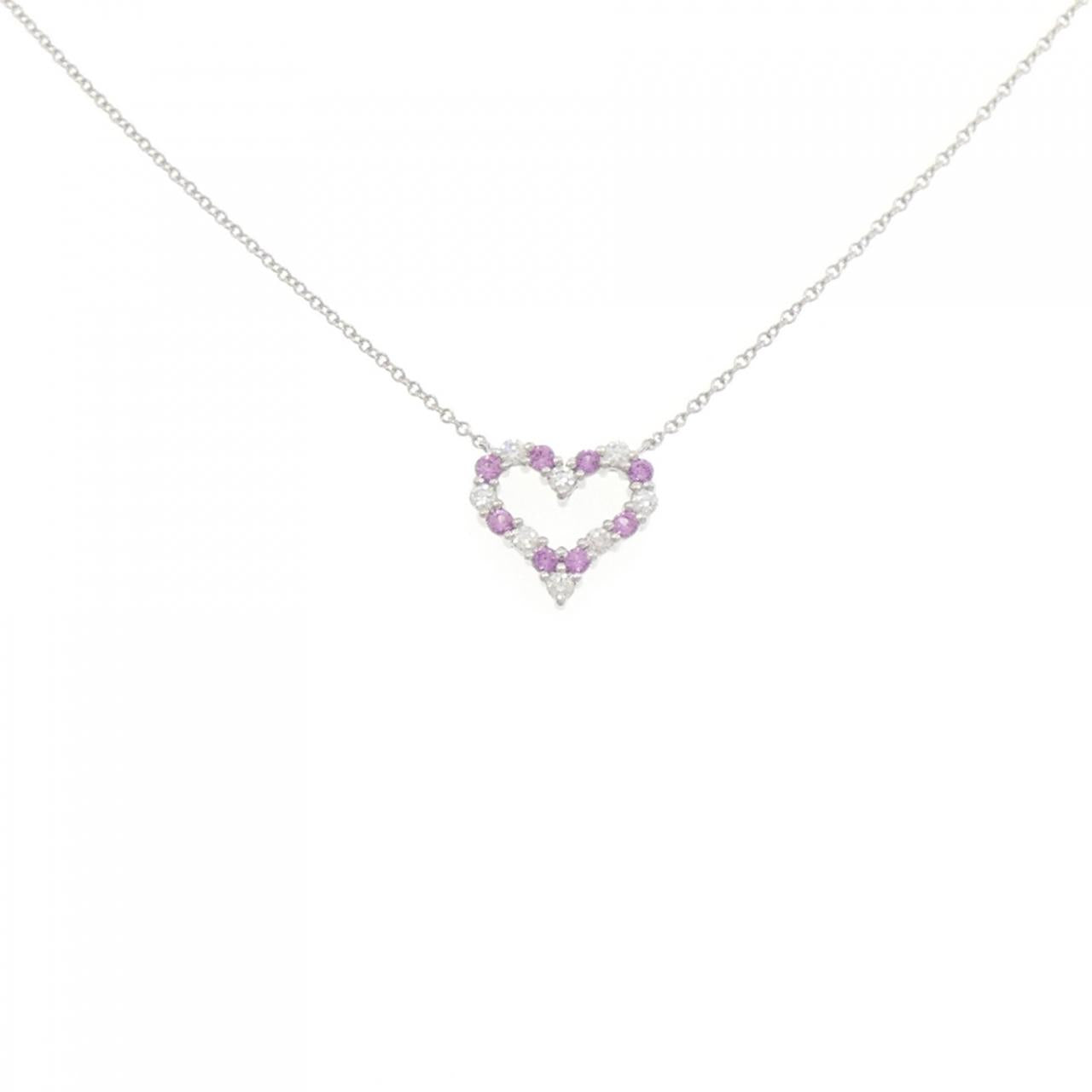Tiffany Sentimental Heart Mini Platinum Necklace