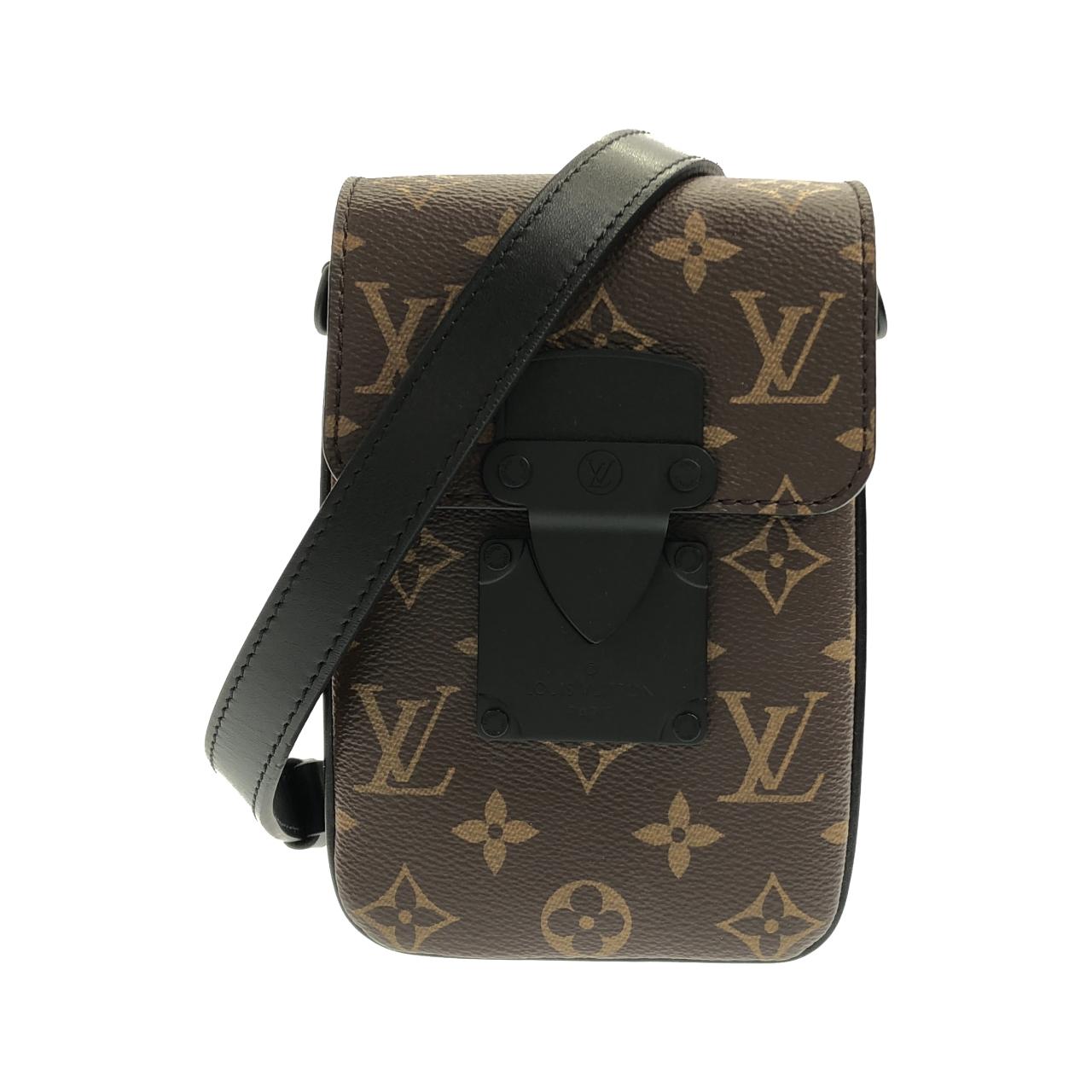 Louis Vuitton Monogram Macassar S Lock Vertical Wearable Wallet shoulder bag