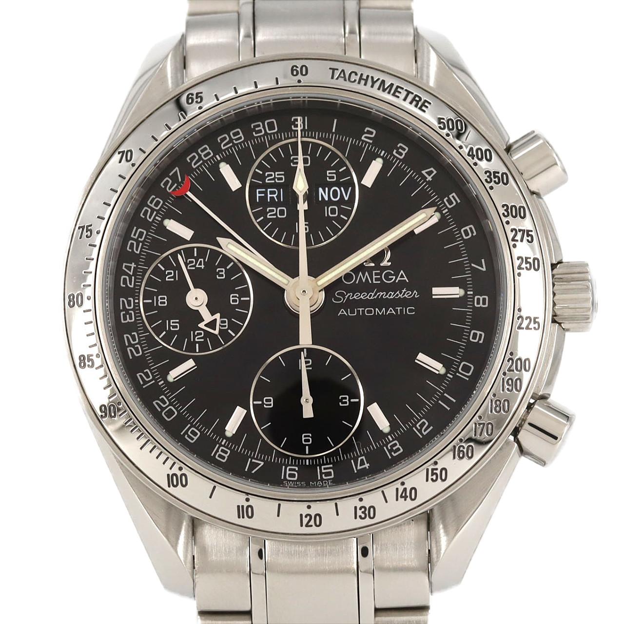 Omega Speedmaster Day-Date Stainless Steel Watch