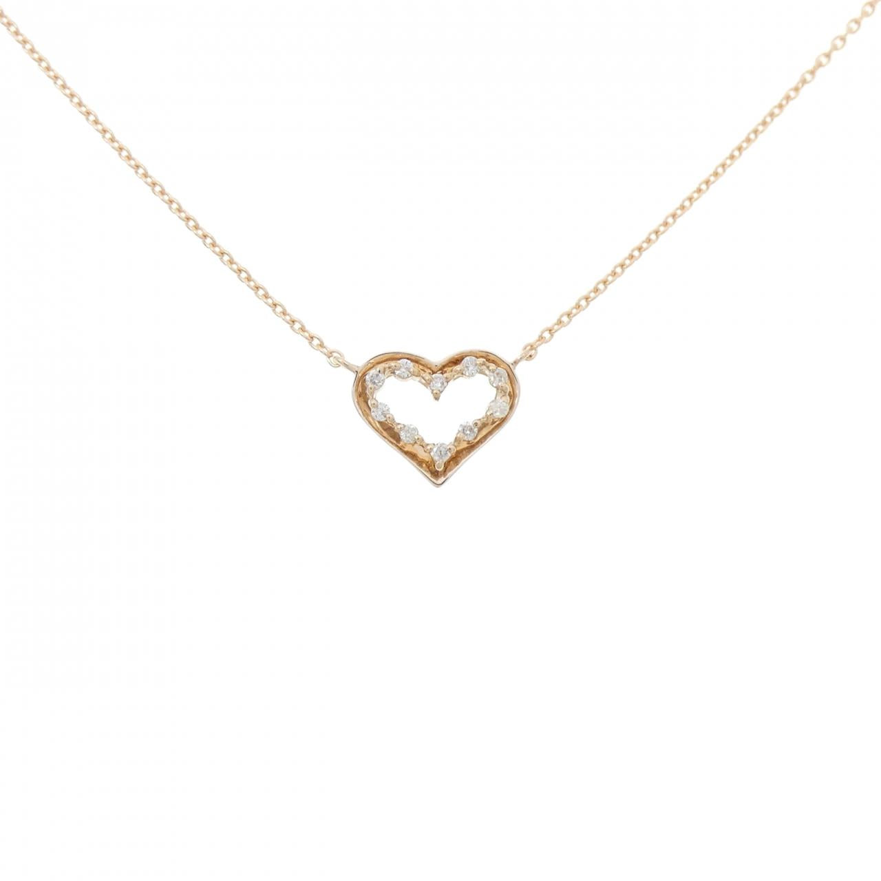 Au750 Heart Diamond Necklace
