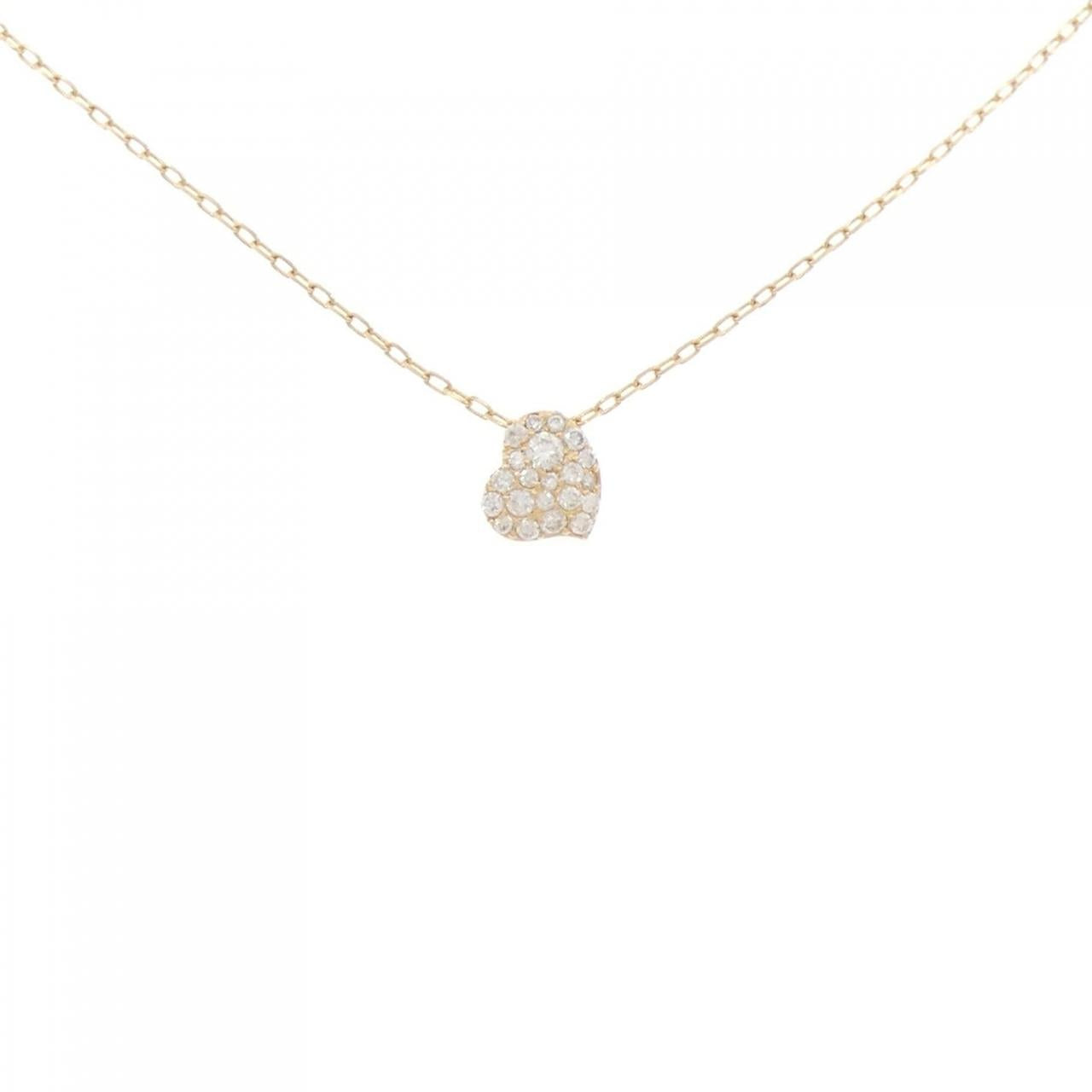 Au750 Heart Diamond Necklace
