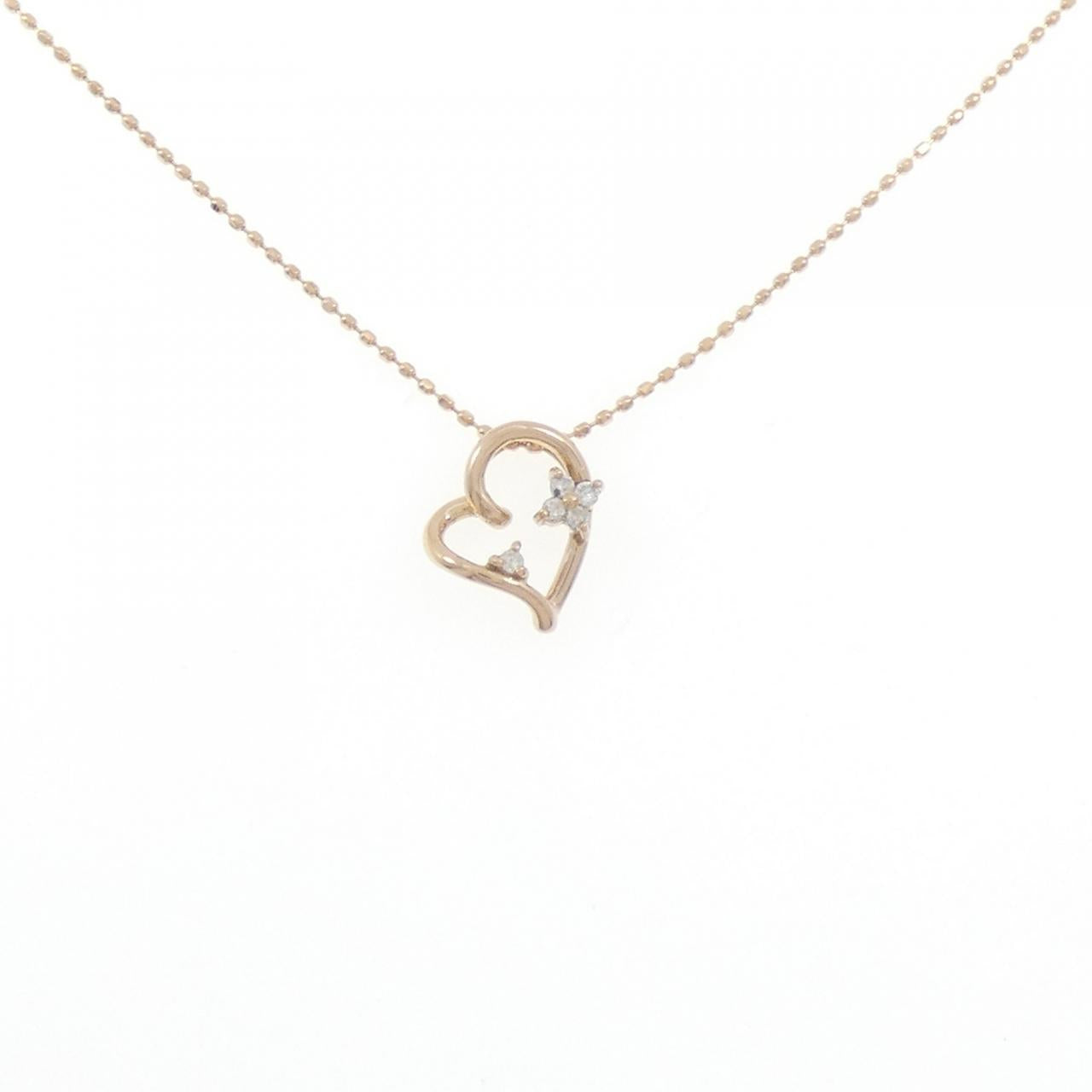 Au750 Heart Diamond Necklace