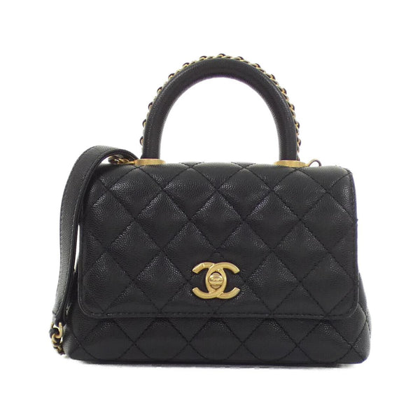 Chanel Coco Handle Grained Calfskin Handbag