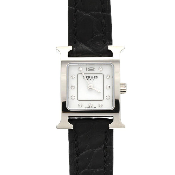 Hermes H Watch Steel Quartz Watch