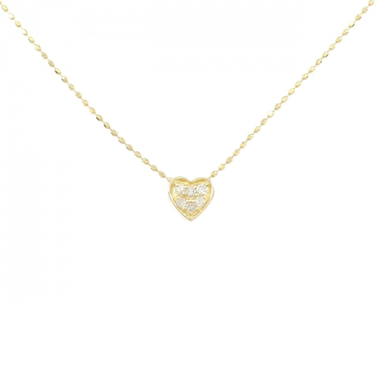 Au750 Diamond Heart Necklace