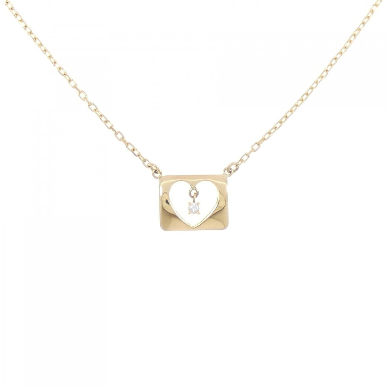 Au750 Heart Diamond Necklace