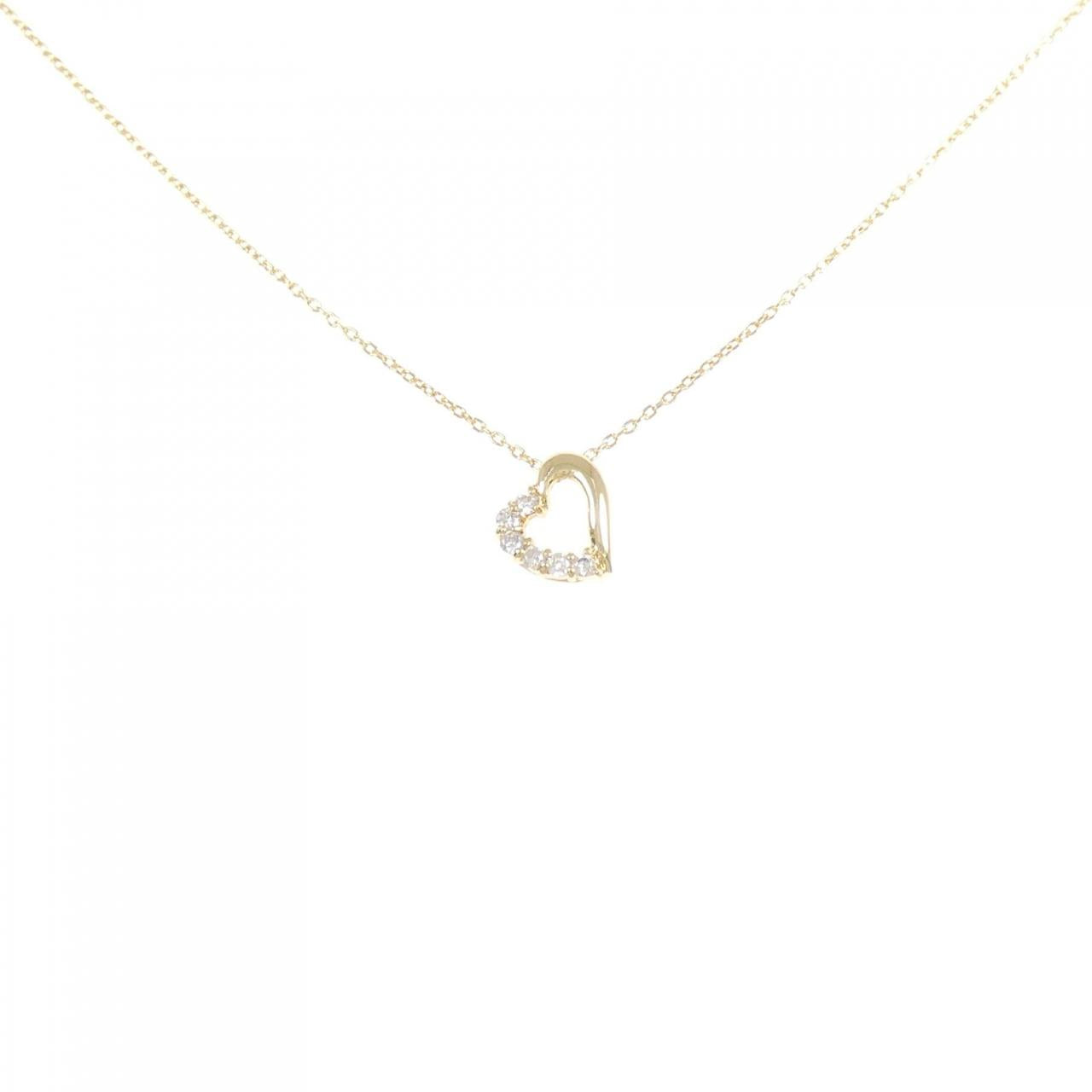 Au750 Heart Diamond Necklace