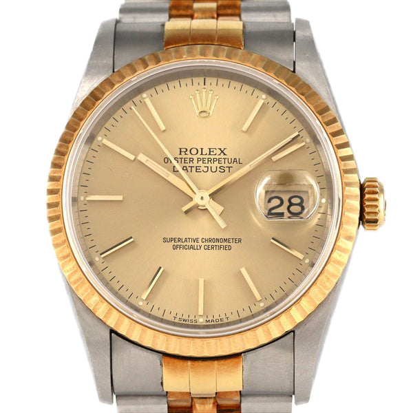 Rolex Datejust Stainless Steel Yellow Gold