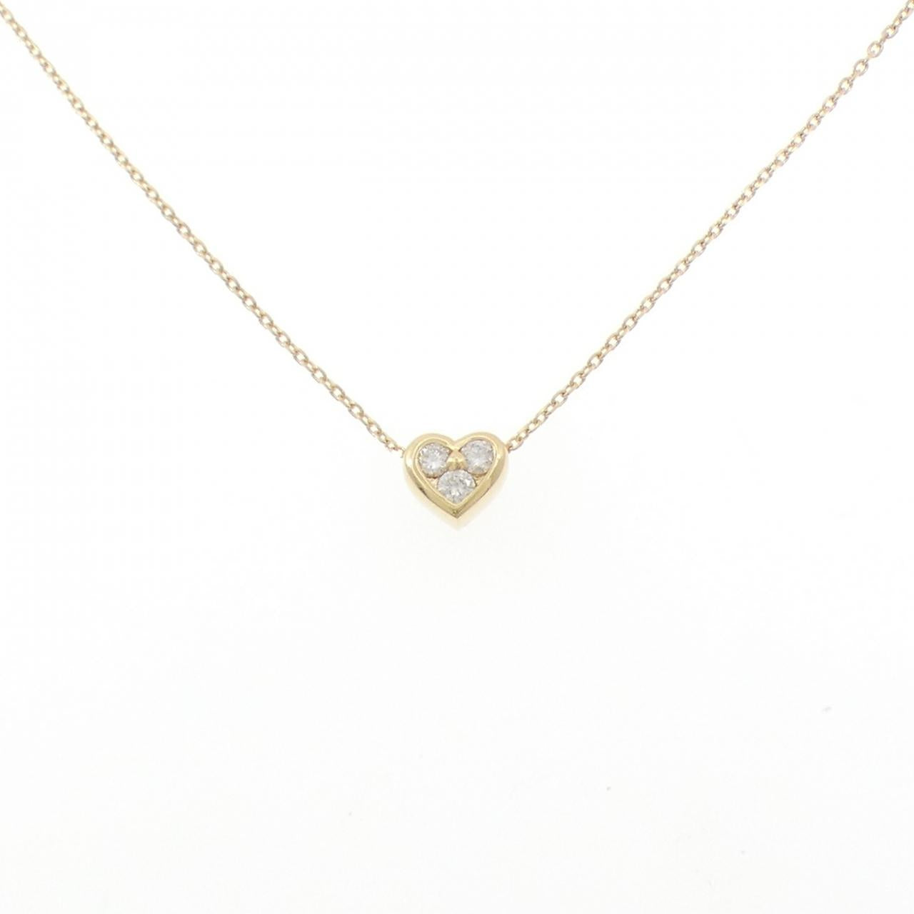 Au750 Heart Diamond Necklace