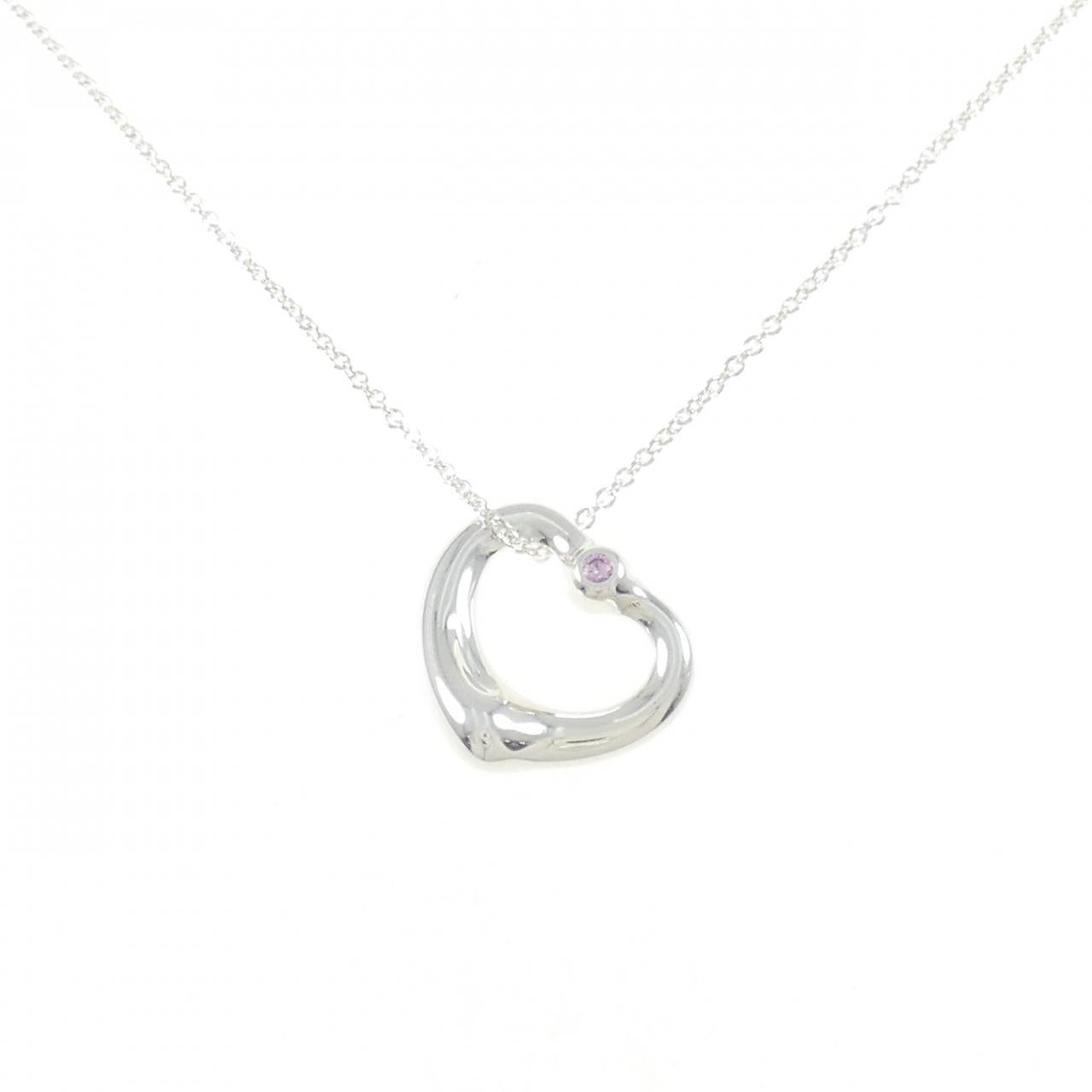 Tiffany Open Heart 925 Silver Necklace