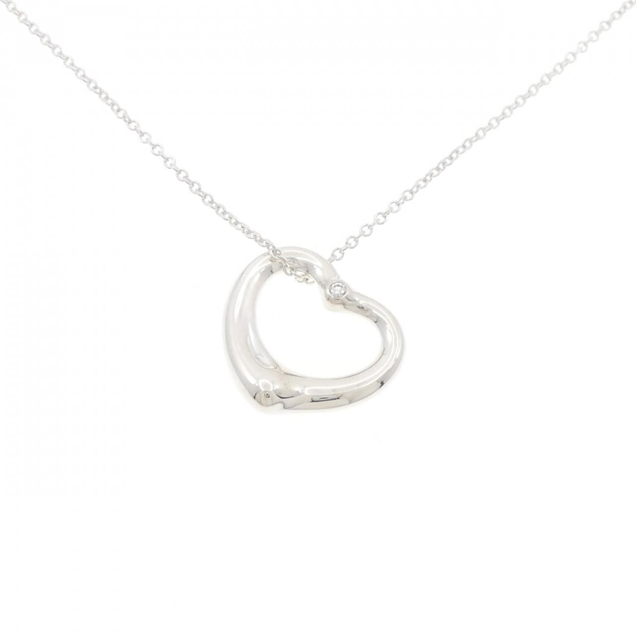 Tiffany & Co. Open Heart 925 Silver Necklace