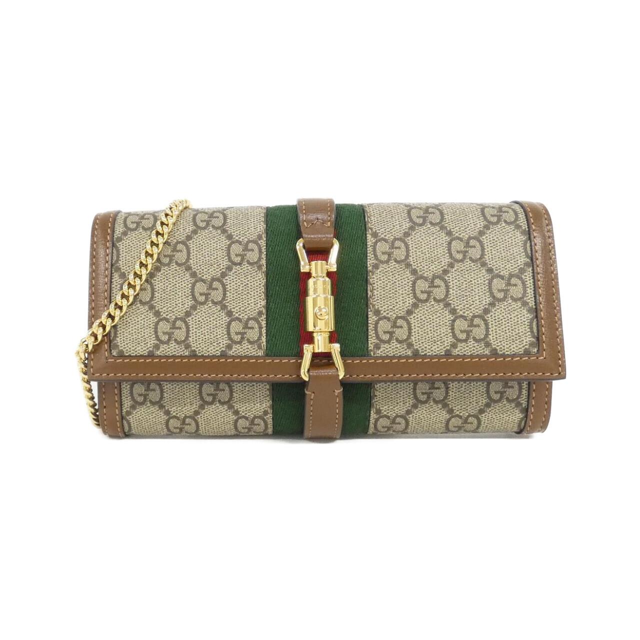 Gucci JACKIE 1961 GG Supreme Canvas Chain Wallet