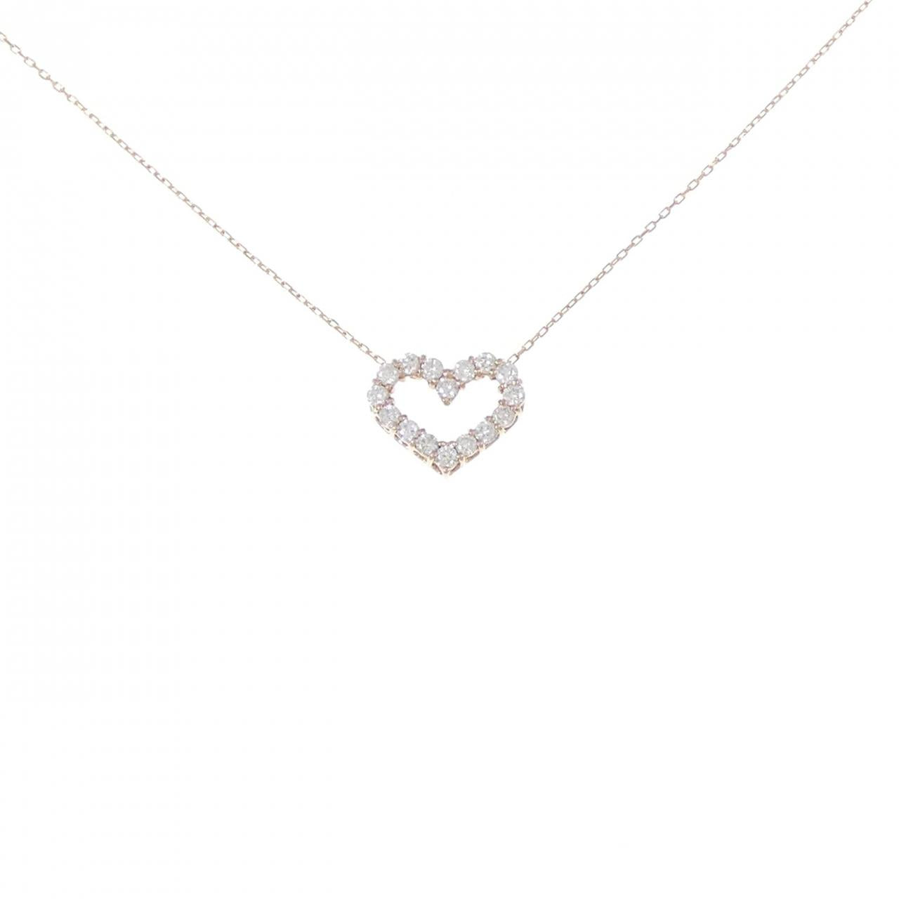 Au750 Heart Diamond Necklace