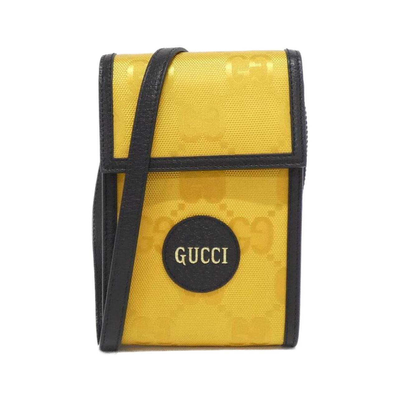 Gucci Gucci Of The Grid GG Nylon Leather Shoulder Bag
