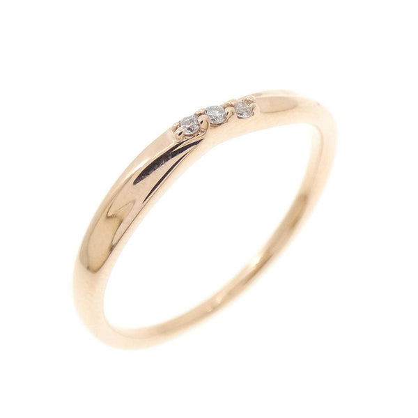 4°C K10 Pink Gold Diamond Ring