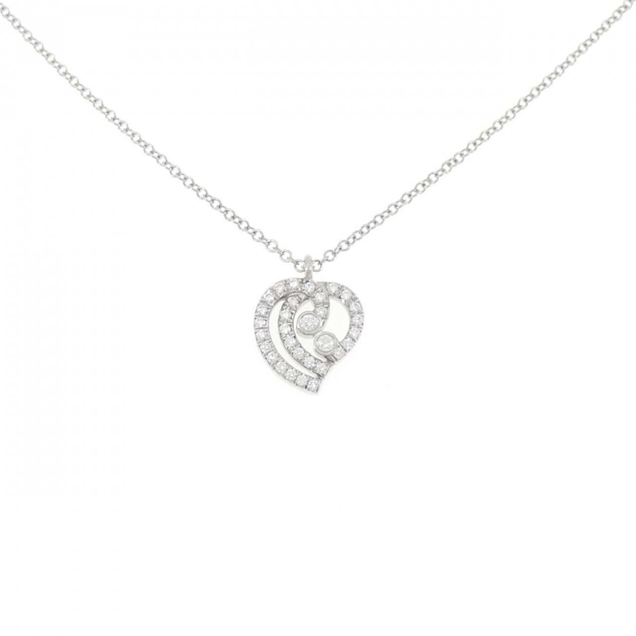 Tiffany Enchant Heart Platinum 950 Diamond Necklace