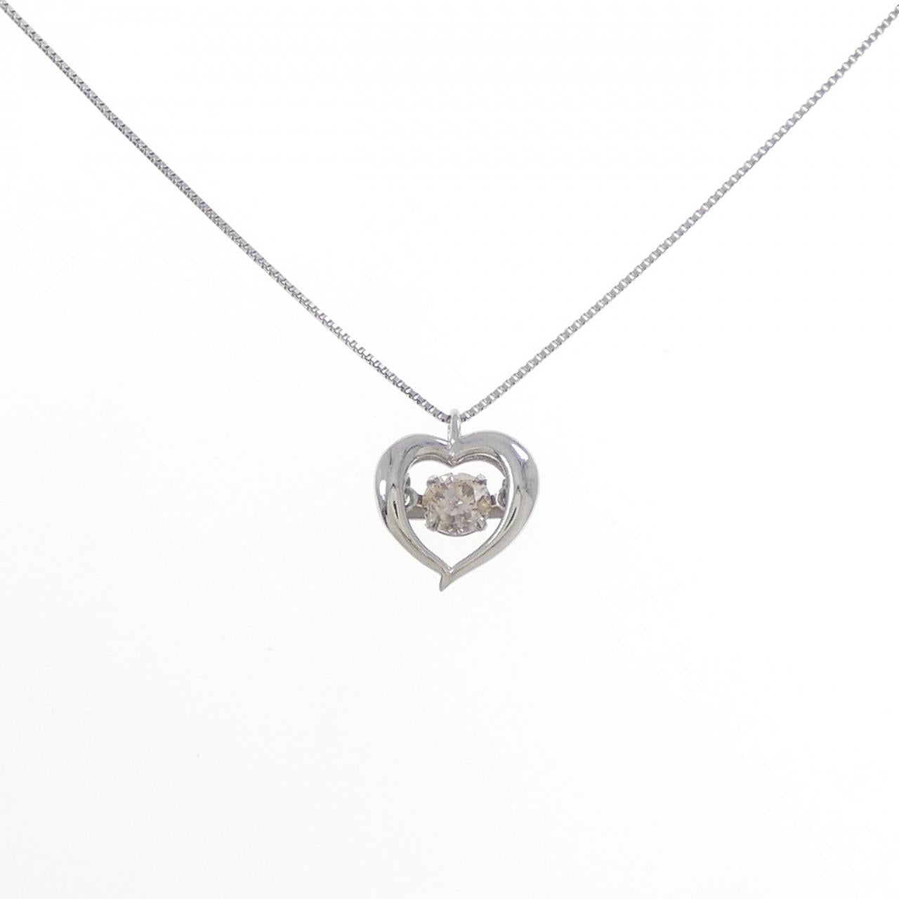 PT900 PT850 Diamond Heart Necklace