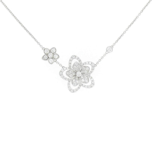 Graff Wild Flower 750 White Gold Diamond Necklace