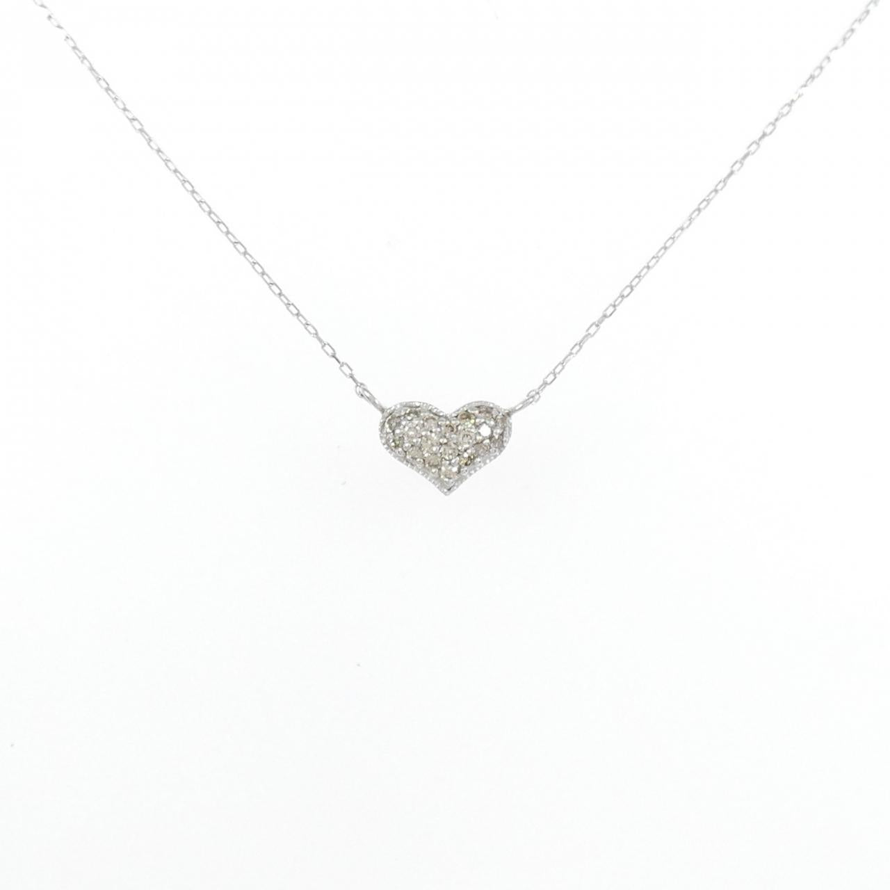 Au750 Heart Diamond Necklace
