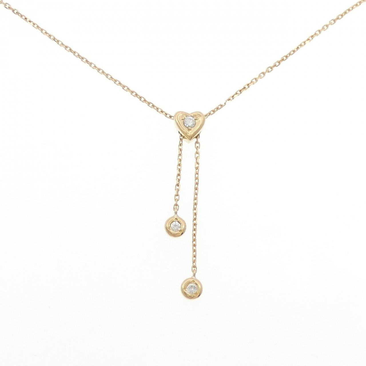 Au750 Heart Diamond Necklace