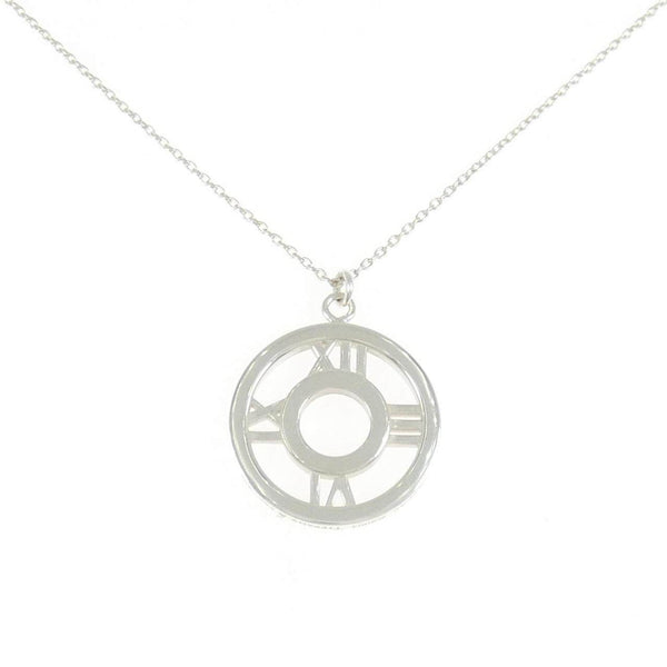 Tiffany Atlas Open Medallion 925 Silver Necklace
