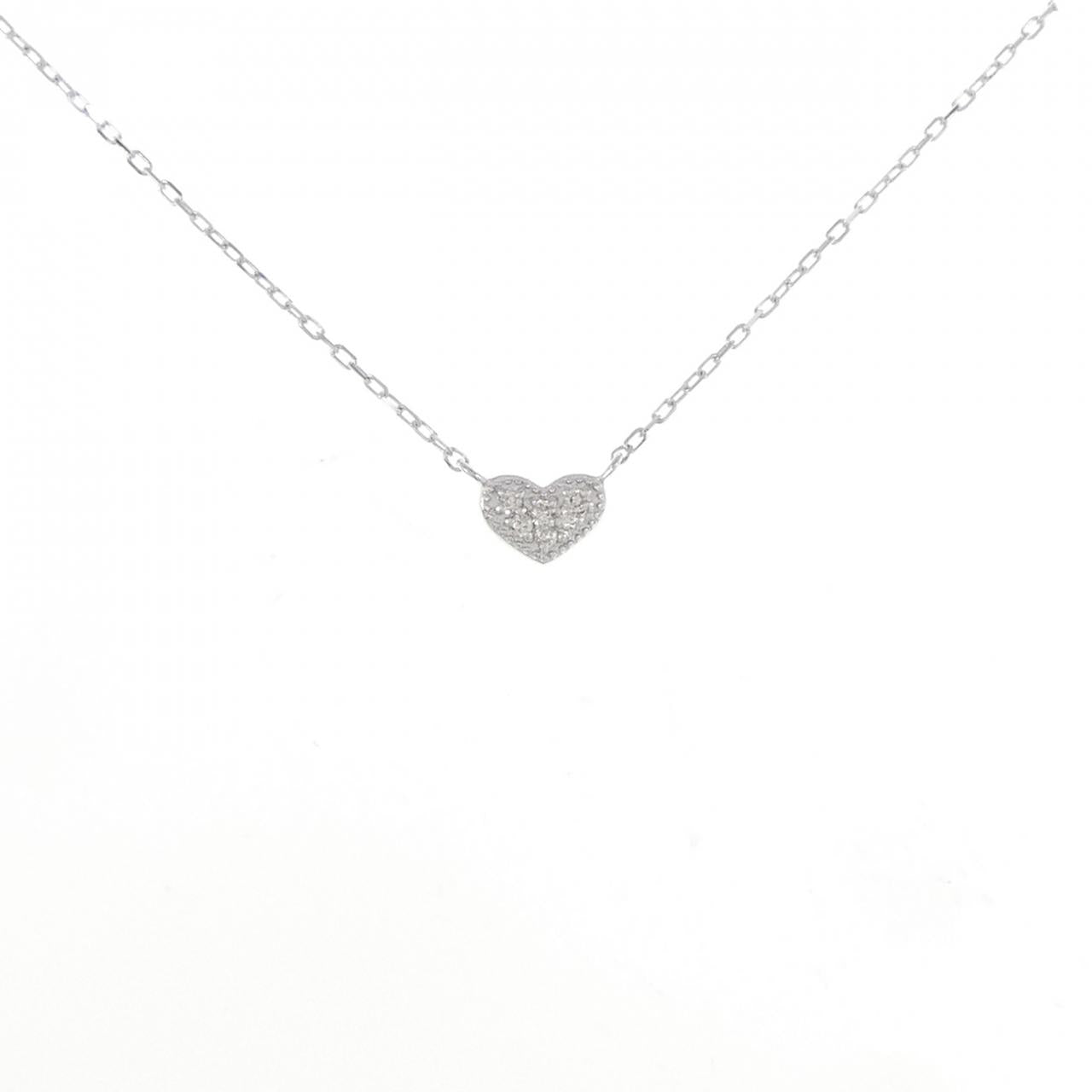 K10WG Diamond Heart Necklace