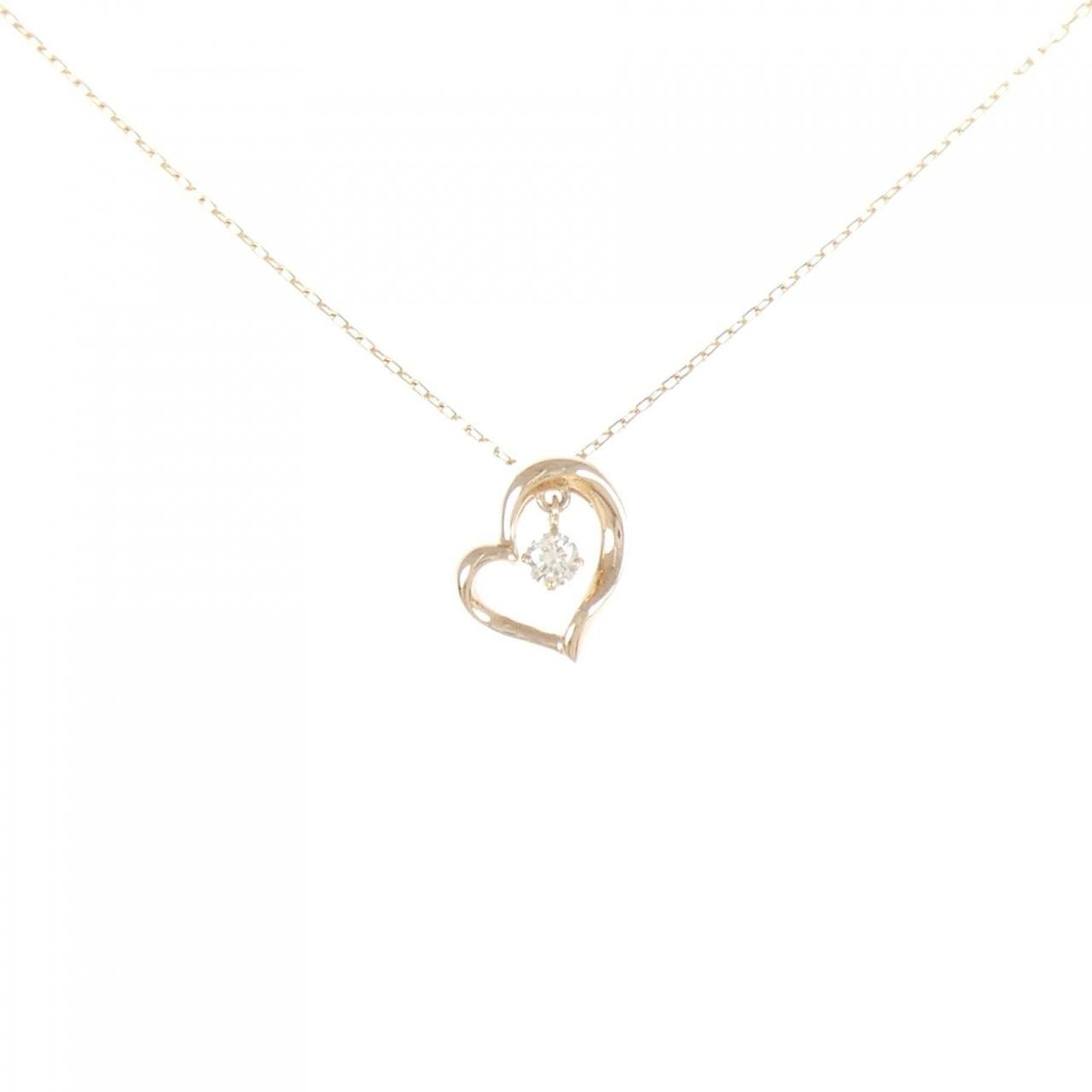 Au750 Heart Diamond Necklace