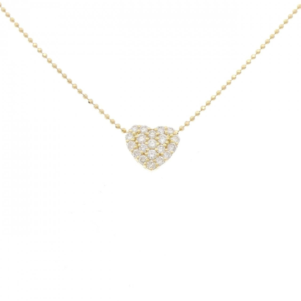 Au750 Heart Diamond Necklace