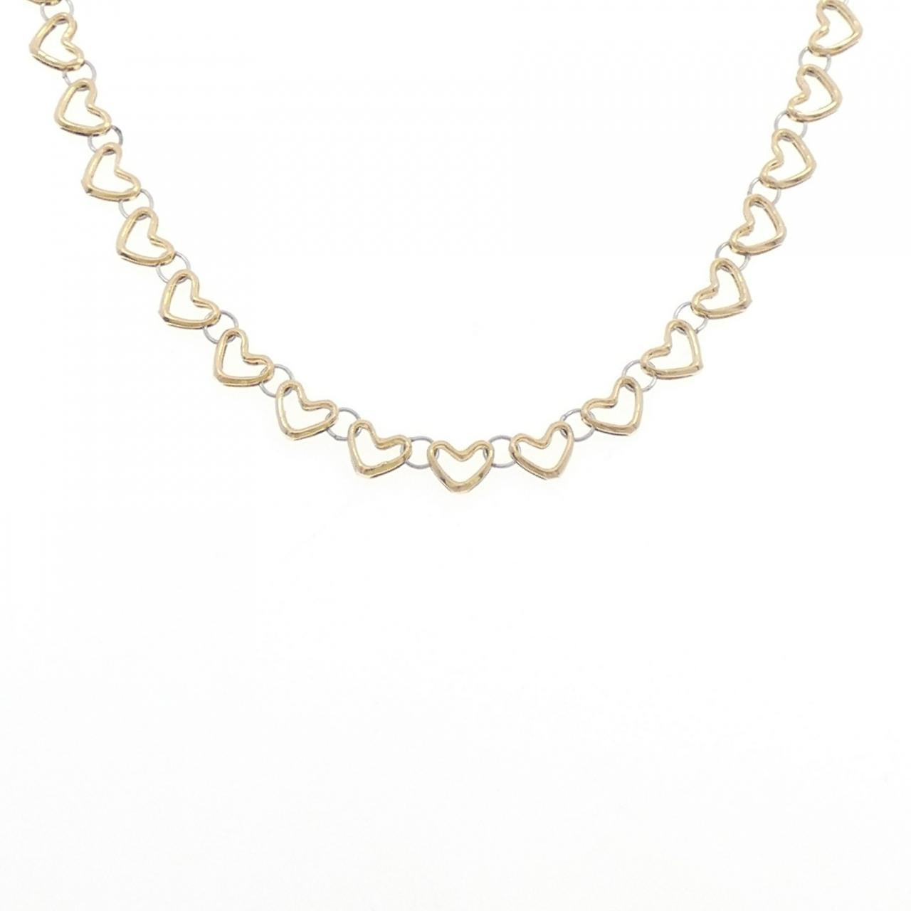 Au750/PT850 Heart Necklace
