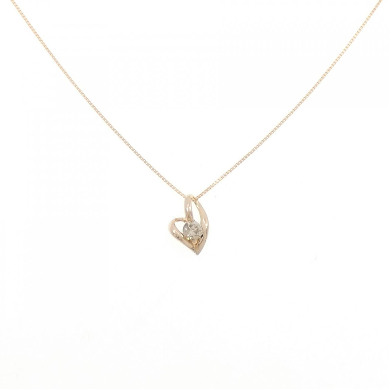 Au750 Heart Diamond Necklace