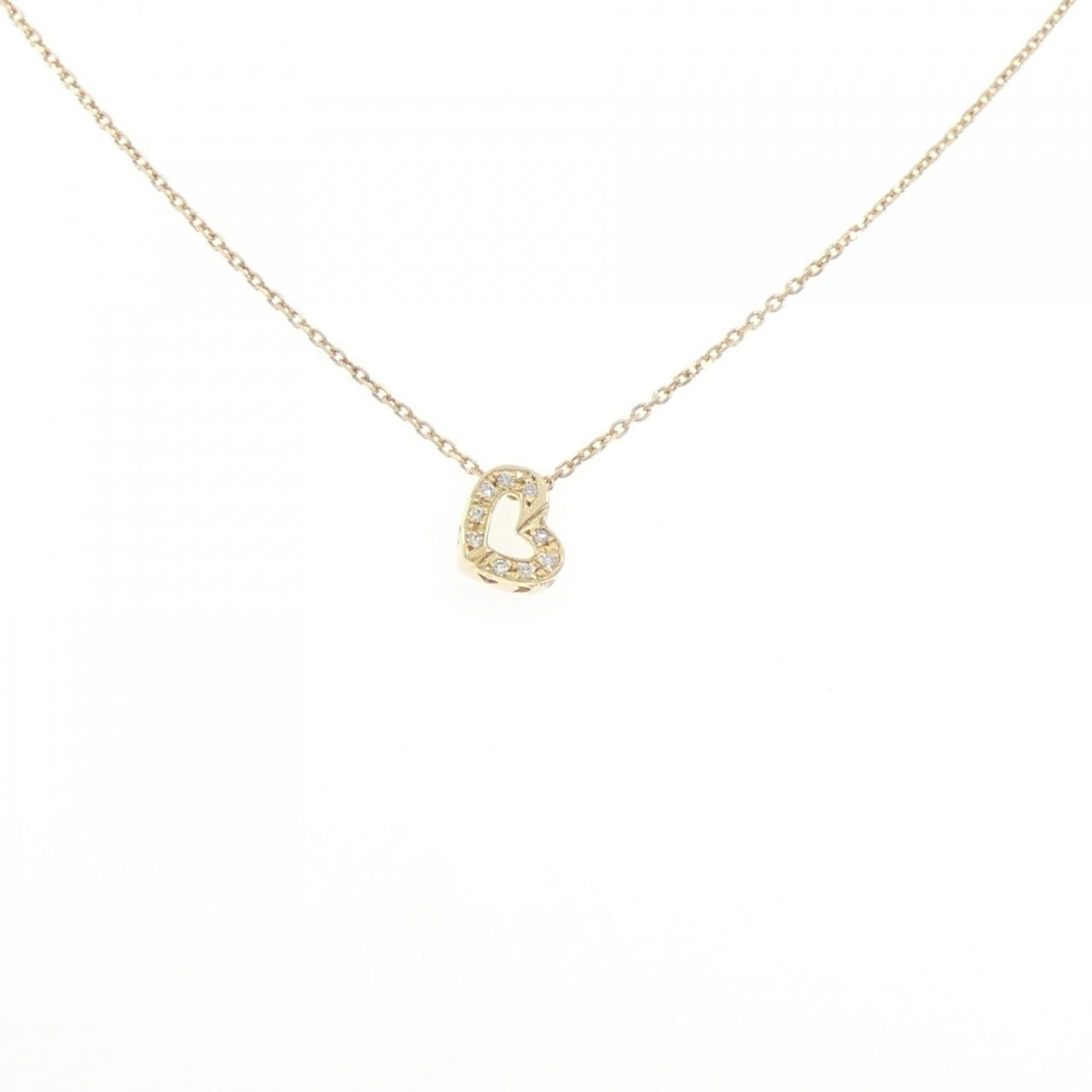 Au750 Heart Diamond Necklace