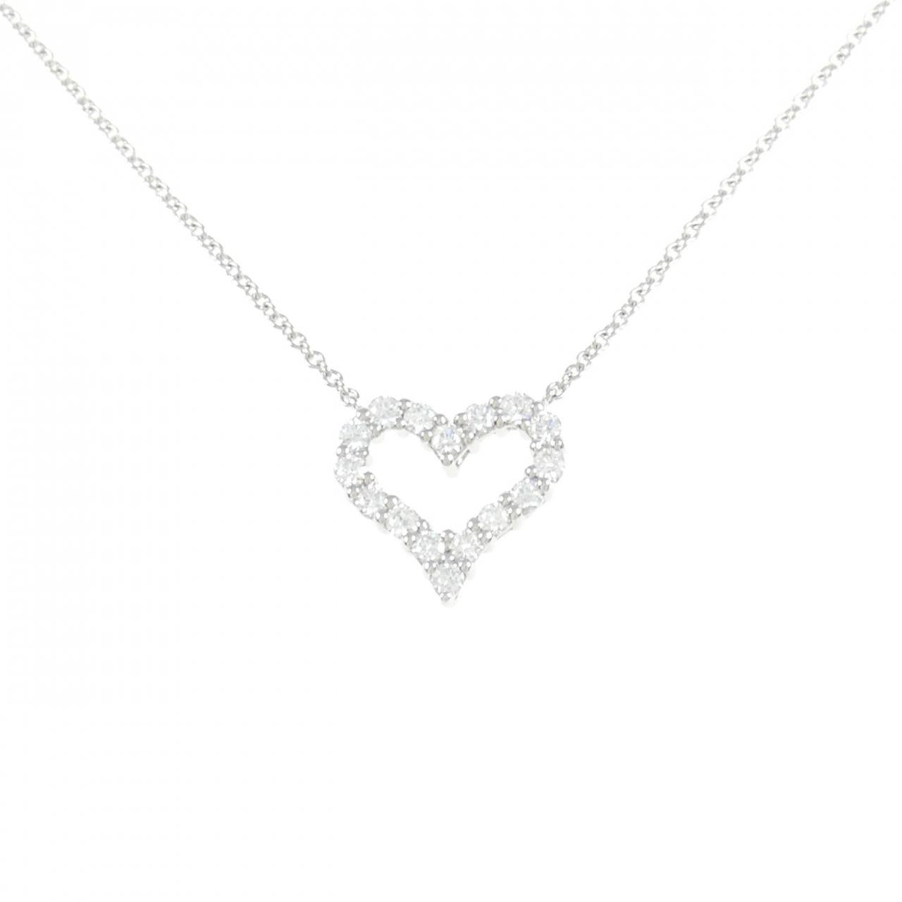 Tiffany Sentimental Heart Mini Platinum Necklace