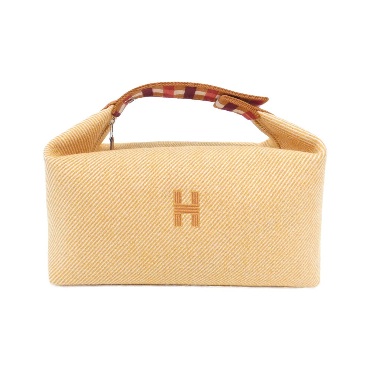 Hermes Bride A Black GM Wool Pouch