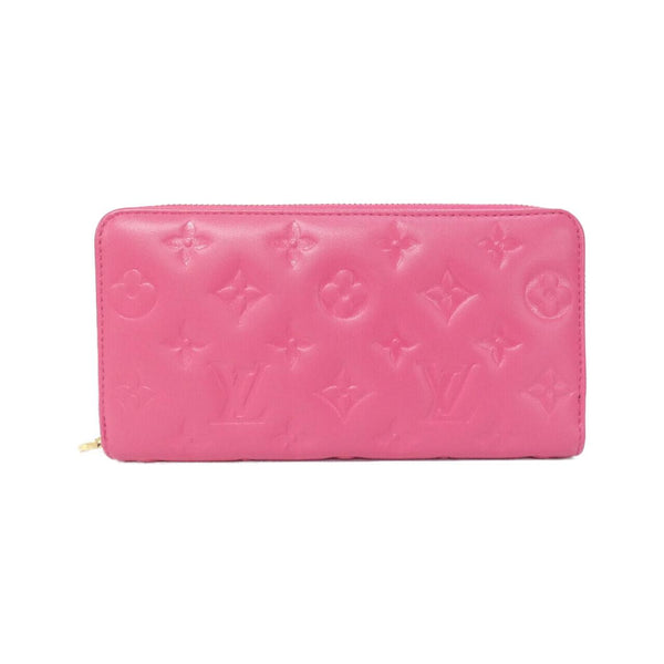 Louis Vuitton Coussin Zippy Wallet Lambskin Long Wallet