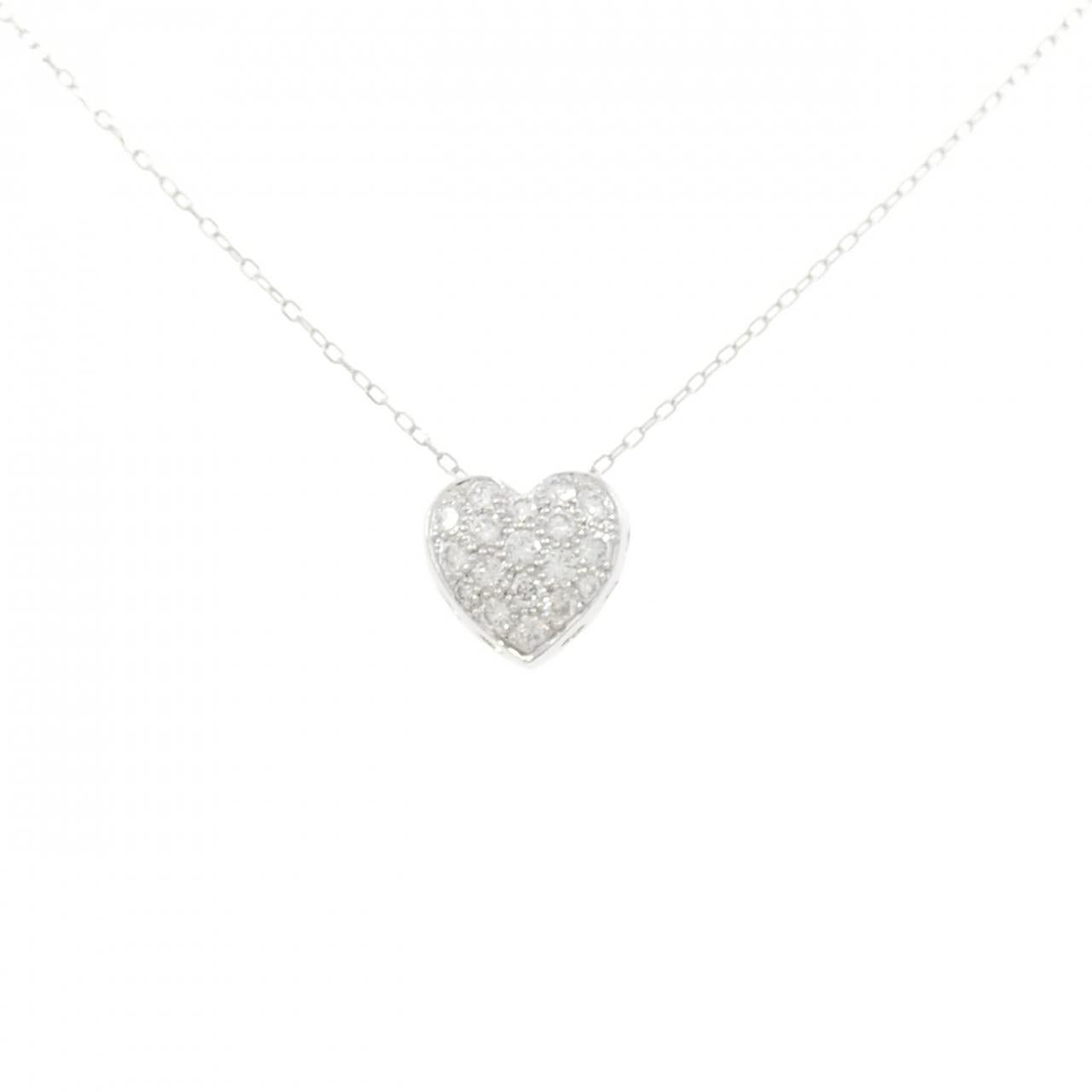 Au750 Diamond Heart Necklace