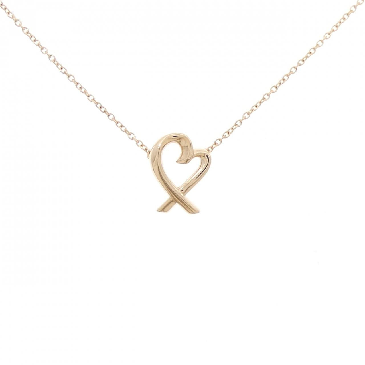 Tiffany Loving Heart 750 Pink Gold Necklace